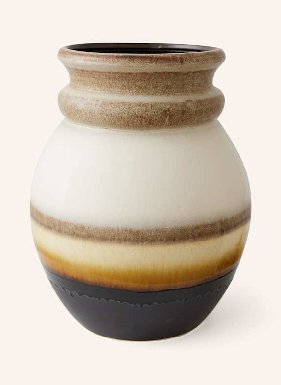 hkliving Vase DUNKELBRAUN/ BRAUN/ CREME