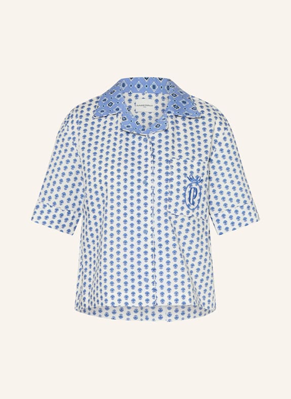 CLAUDIE PIERLOT Bluse BLAU/ WEISS