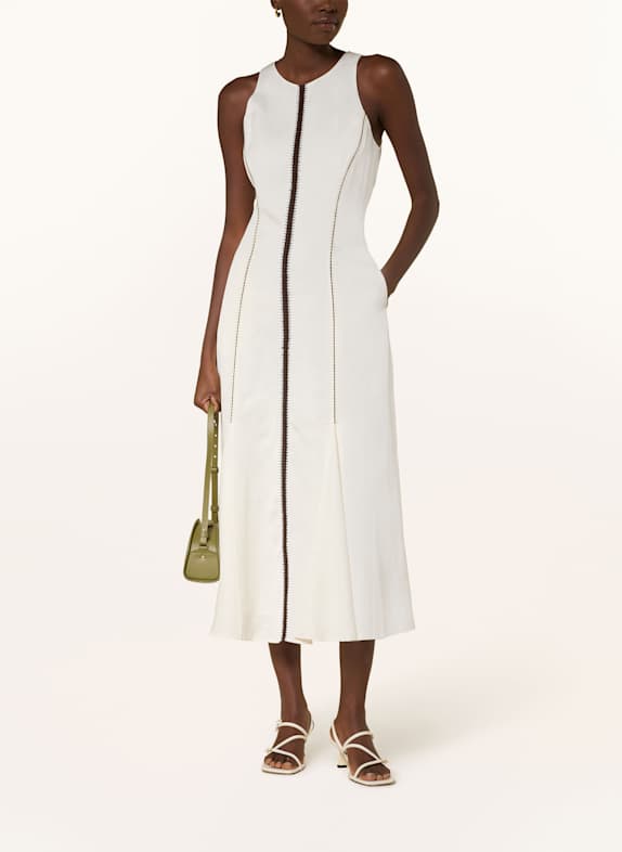 REISS Kleid INAYA ECRU/ DUNKELBRAUN