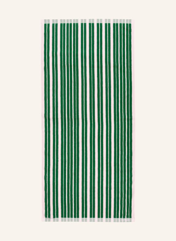 marimekko Duschtuch RAIDE GRÜN/ HELLROSA
