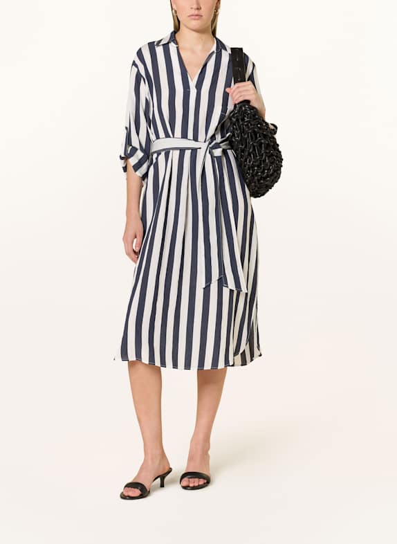 CINQUE Kleid CIDINARA DUNKELBLAU/ WEISS