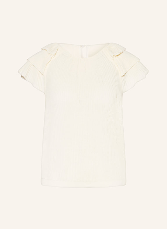 ba&sh Stricktop VALERIA mit Volants ECRU
