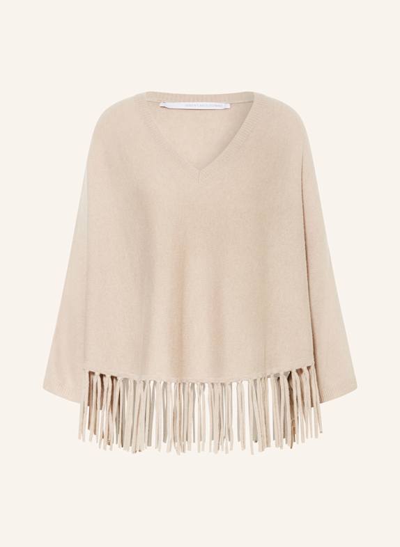 HERZEN'S ANGELEGENHEIT Cashmere-Poncho BEIGE