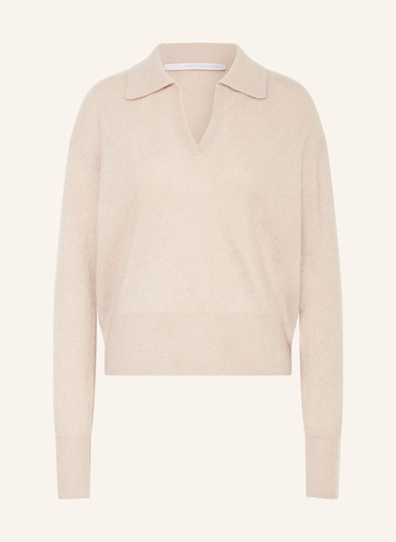 HERZEN'S ANGELEGENHEIT Strick-Poloshirt aus Cashmere BEIGE