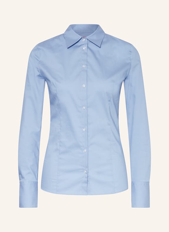 HUGO Hemdbluse THE FITTED SHIRT HELLBLAU
