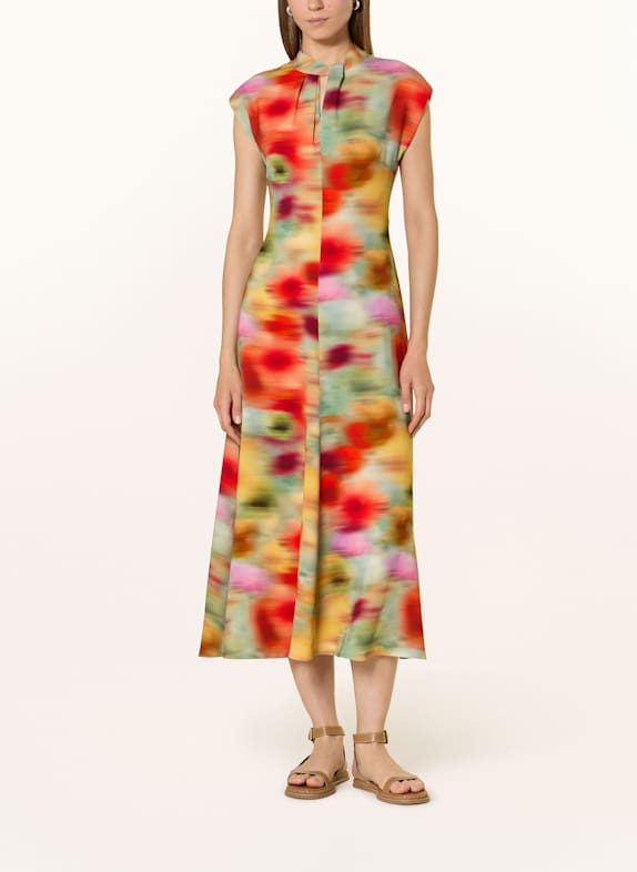 WHISTLES Kleid ROT/ HELLGRÜN/ DUNKELGELB
