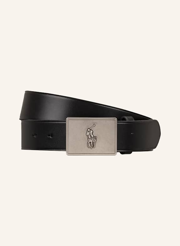 POLO RALPH LAUREN Ledergürtel SCHWARZ
