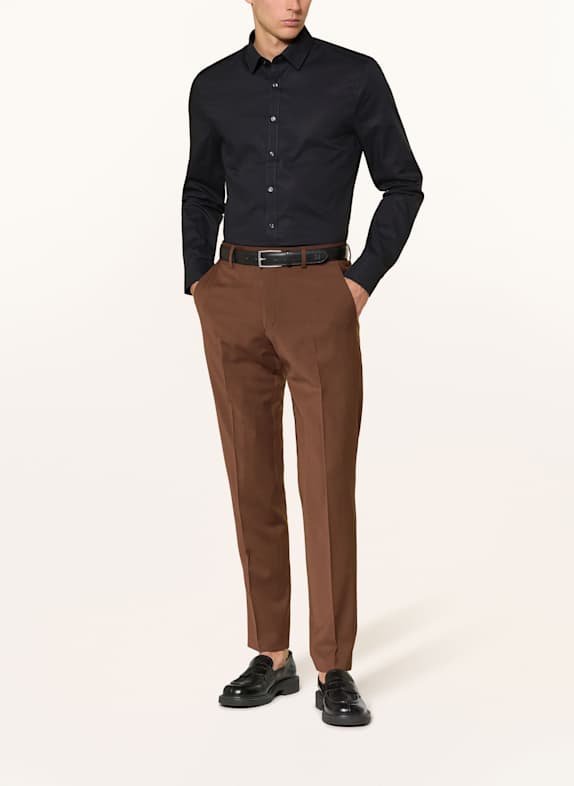 Herren Hemd Super Slim Fit Langarm