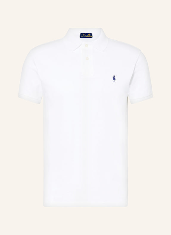 POLO RALPH LAUREN Piqué-Poloshirt Custom Slim Fit WEISS