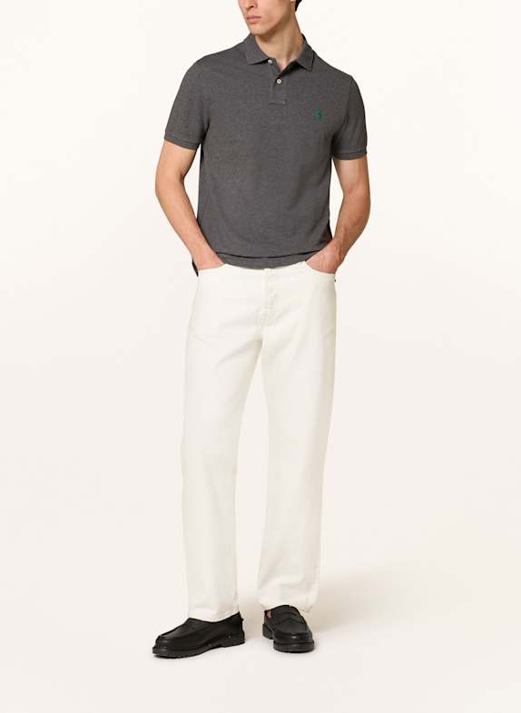 POLO RALPH LAUREN Piqué-Poloshirt Custom Slim Fit DUNKELGRAU