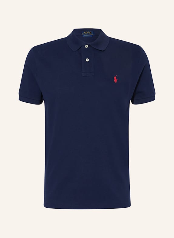POLO RALPH LAUREN Piqué-Poloshirt Custom Slim Fit DUNKELBLAU