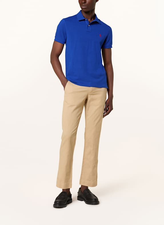 POLO RALPH LAUREN Piqué poloshirt Custom Slim Fit BLAUW