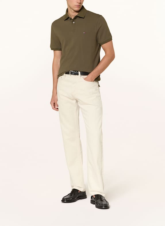 TOMMY HILFIGER Koszulka polo z piki regular fit OLIWKOWY
