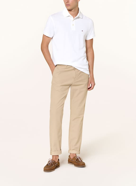 TOMMY HILFIGER Piqué poloshirt slim fit WIT