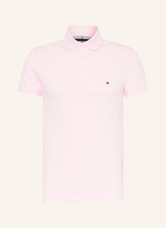 TOMMY HILFIGER Piqué-Poloshirt Slim Fit HELLROSA