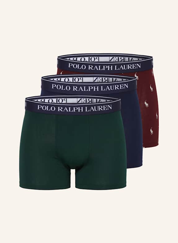 POLO RALPH LAUREN 3er-Pack Boxershorts 159 3PK CR NVY/COL GRN/HVD WN AOPP