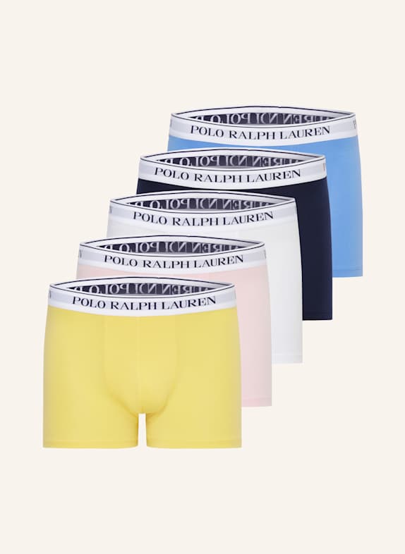 POLO RALPH LAUREN 5er-Pack Boxershorts DUNKELBLAU/ GELB/ ROSA