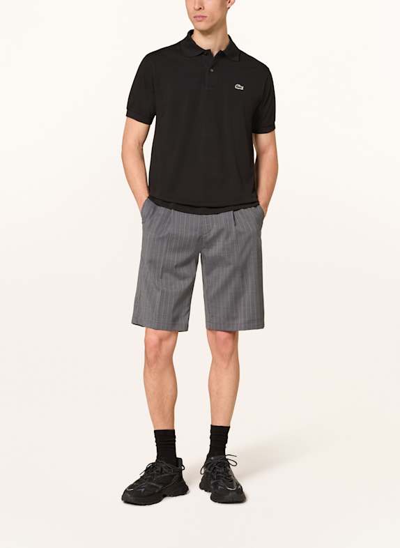 LACOSTE Piqué poloshirt Classic Fit ZWART