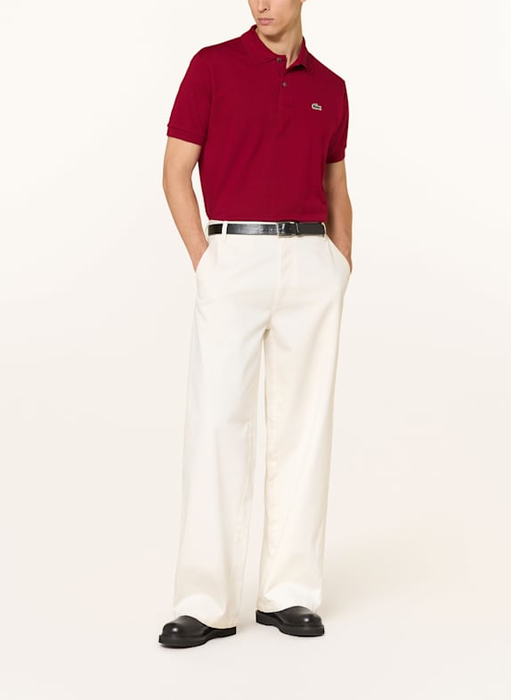 LACOSTE Piqué poloshirt Classic Fit DONKERROOD