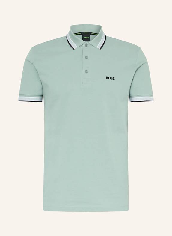 BOSS Piqué-Poloshirt PADDY CURVED Regular Fit MINT