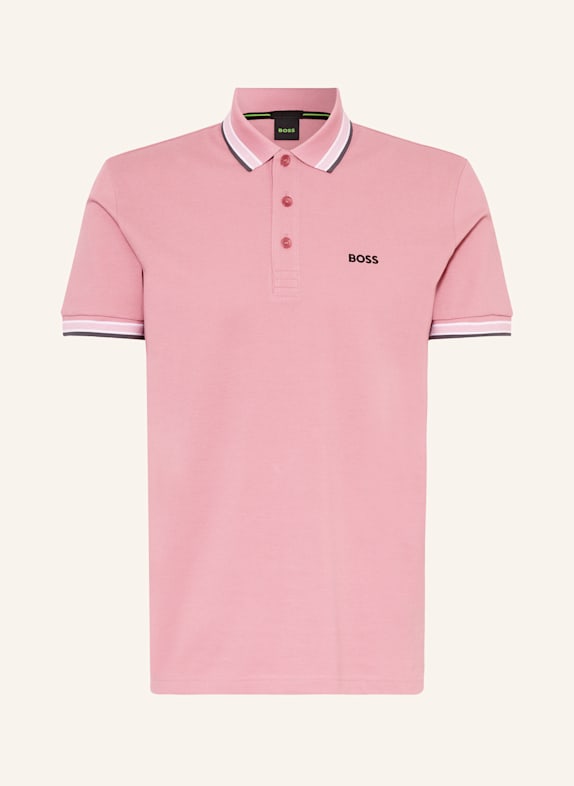 BOSS Piqué-Poloshirt PADDY CURVED Regular Fit PINK