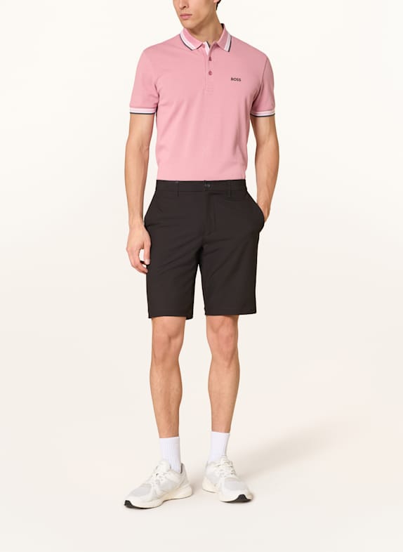 BOSS Piqué-Poloshirt PADDY CURVED Regular Fit PINK