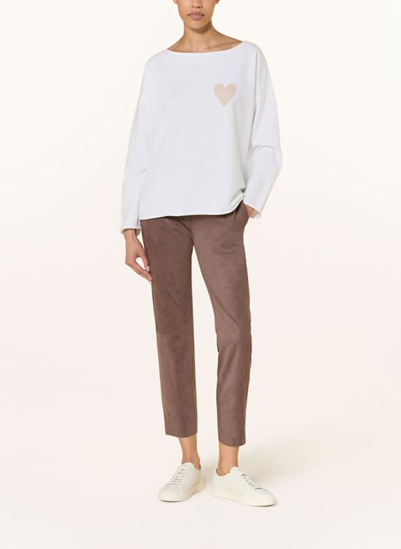 Juvia Joggingbroek in leerlook BRUIN