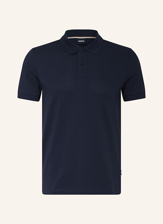 BOSS Piqué polo shirt PALLAS regular fit DARK BLUE