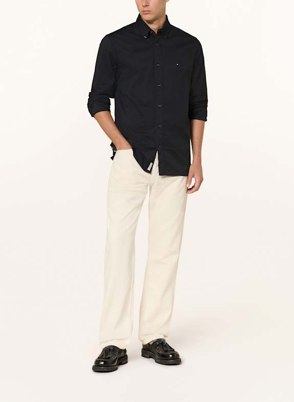 TOMMY HILFIGER Overhemd Regular Fit ZWART