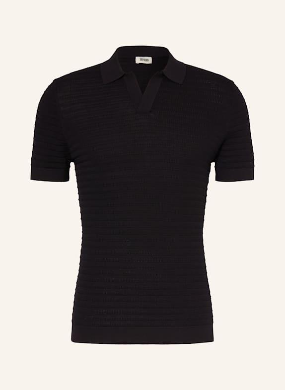 DRYKORN Strick-Poloshirt BRAIAN SCHWARZ