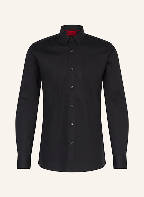 HUGO Koszula ELISHA extra slim fit  CZARNY