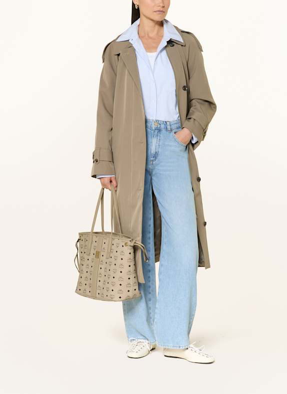 MCM Shopper LIZ MEDIUM reversible with pouch I8001 BEIGE