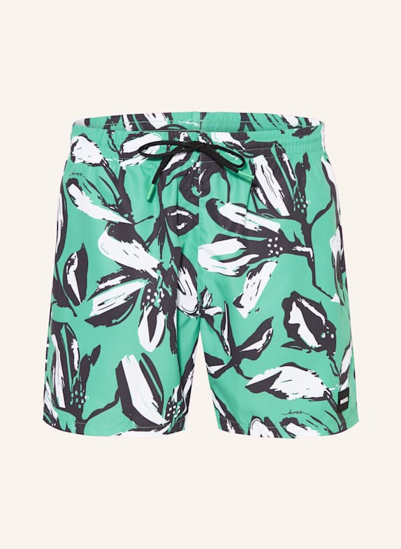 BOSS Swim shorts PIRANHA GREEN/ WHITE/ BLACK