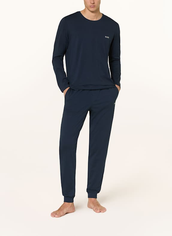 BOSS Pyjamasbyxor MIX & MATCH MÖRKBLÅ