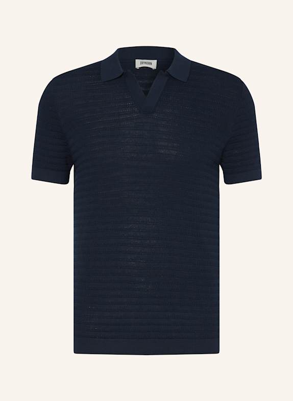 DRYKORN Strick-Poloshirt BRAIAN DUNKELBLAU