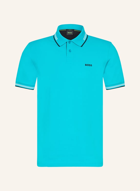 BOSS Piqué-Poloshirt PAUL Slim Fit TÜRKIS