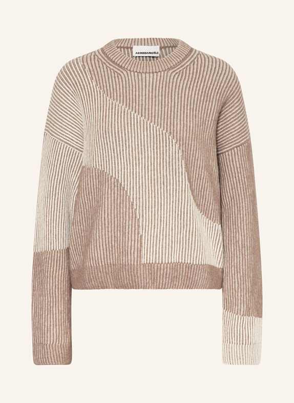 ARMEDANGELS Pullover MAYRAA VANISE 2956 cinnamon dust melange-oatmilk