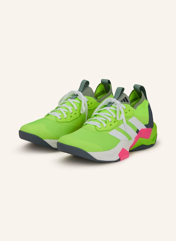 adidas Fitnessschuhe RAPIDMOVE ADV 2 TRAINER NEONGELB/ DUNKELGRAU/ WEISS