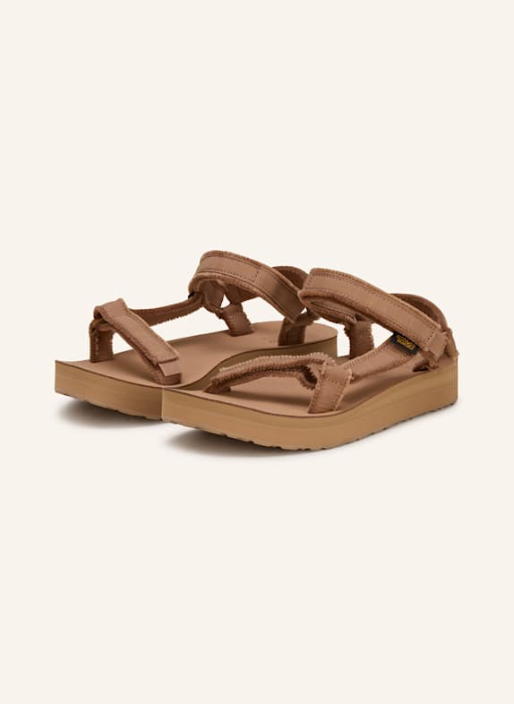 Teva Sandals MIDFORM UNIVERSAL CANVAS BROWN
