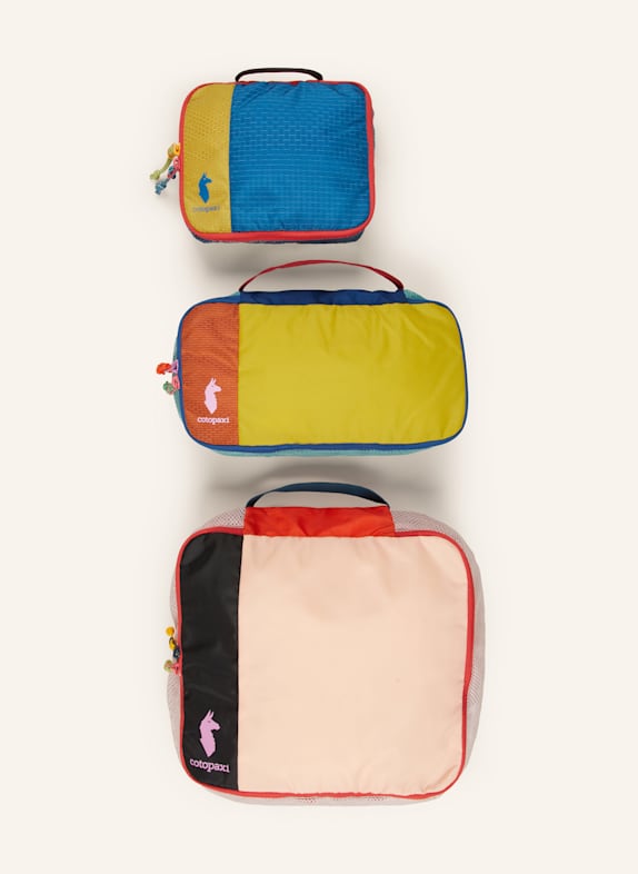 cotopaxi 3er-Set Packhilfen CUBOS GELB/ BLAU/ ROT