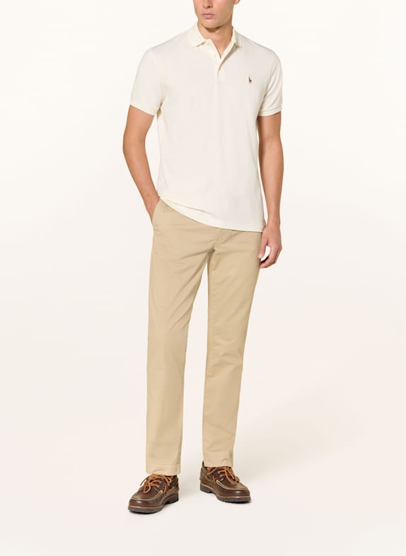 POLO RALPH LAUREN Jersey-Poloshirt Custom Slim Fit ECRU
