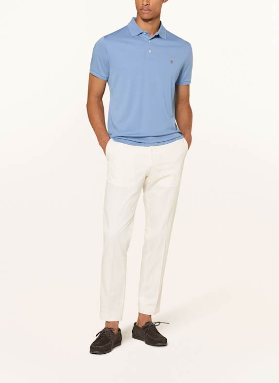 POLO RALPH LAUREN Jersey-Poloshirt Custom Slim Fit HELLBLAU