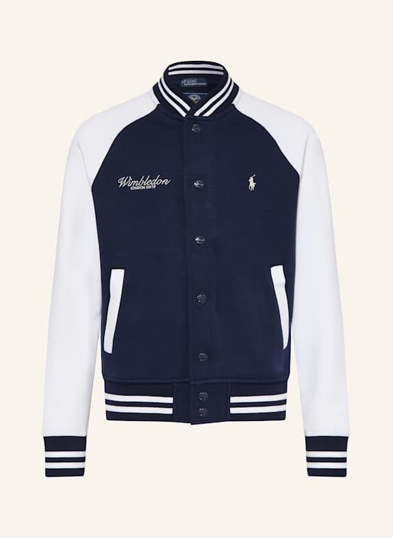 POLO RALPH LAUREN Sweatjacke DUNKELBLAU/ WEISS