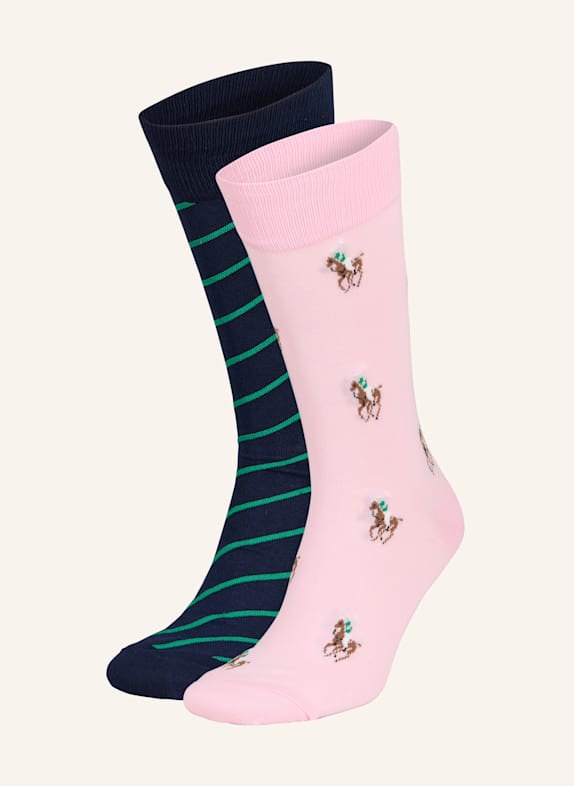 POLO RALPH LAUREN 2er-Pack Strümpfe 003 PINK, NAVY