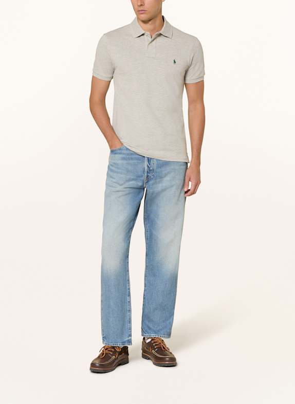 POLO RALPH LAUREN Polokošile z piké Slim Fit SVĚTLE ŠEDÁ