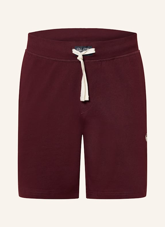 POLO RALPH LAUREN Lounge-Sweatshorts DUNKELROT