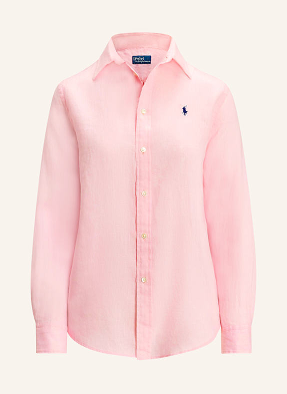 POLO RALPH LAUREN Hemdbluse aus Leinen ROSA