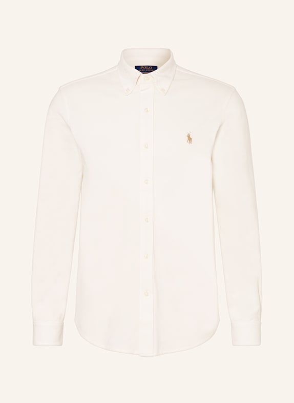 POLO RALPH LAUREN Piqué-Hemd Custom Fit ECRU
