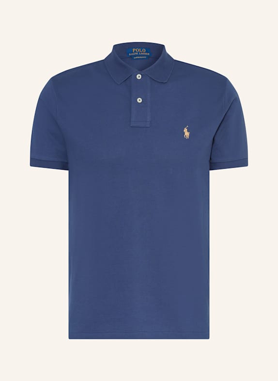 POLO RALPH LAUREN Piqué polo shirt custom slim fit  DARK BLUE
