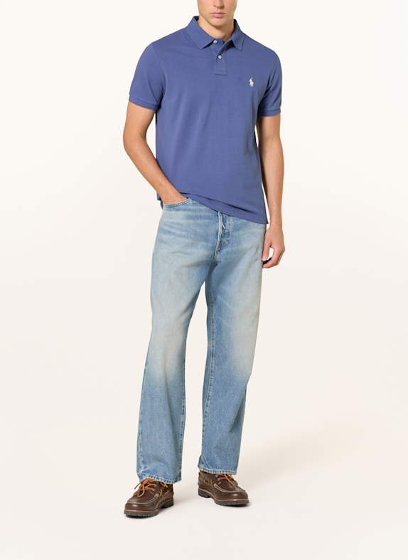 POLO RALPH LAUREN Piqué-Poloshirt Custom Slim Fit BLAU